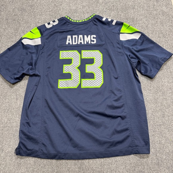 Nike Seattle Seahawks Jamal Adams #33 jersey Men's 3XL Blue Super Bowl Dri-fit - Picture 3 of 7
